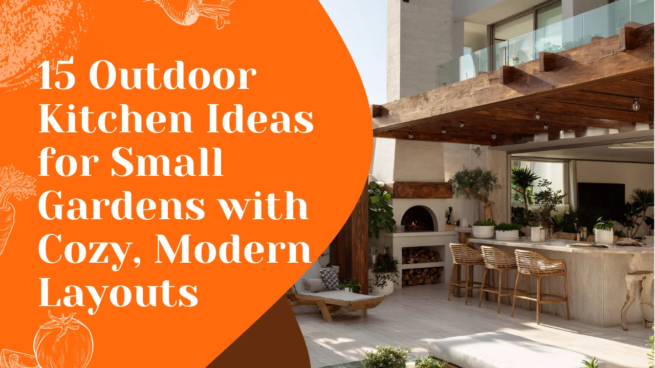 15 Outdoor Kitchen Ideas for Small Gardens with Cozy, Modern Layouts