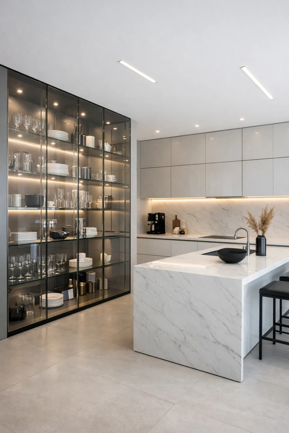 Full Glass Minimalist Shutters