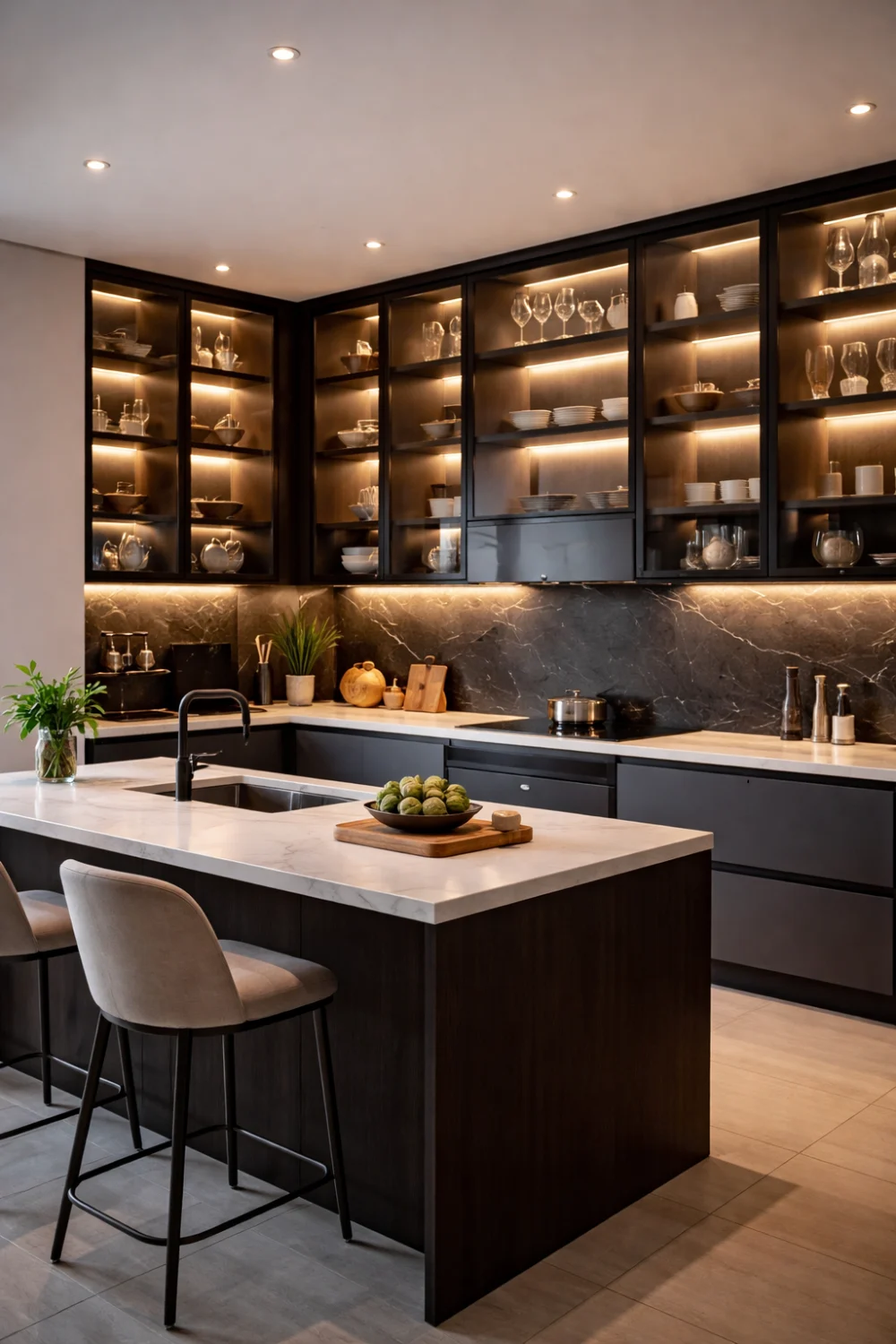 Glass Shutters with LED Backlighting