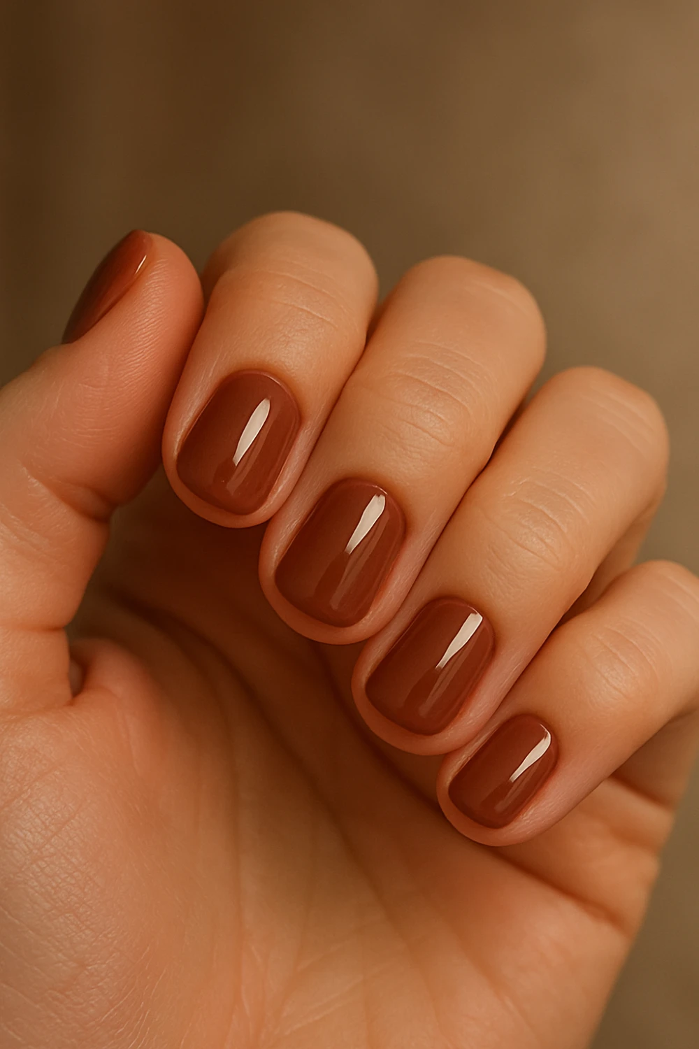 Pinecone Brown Nails