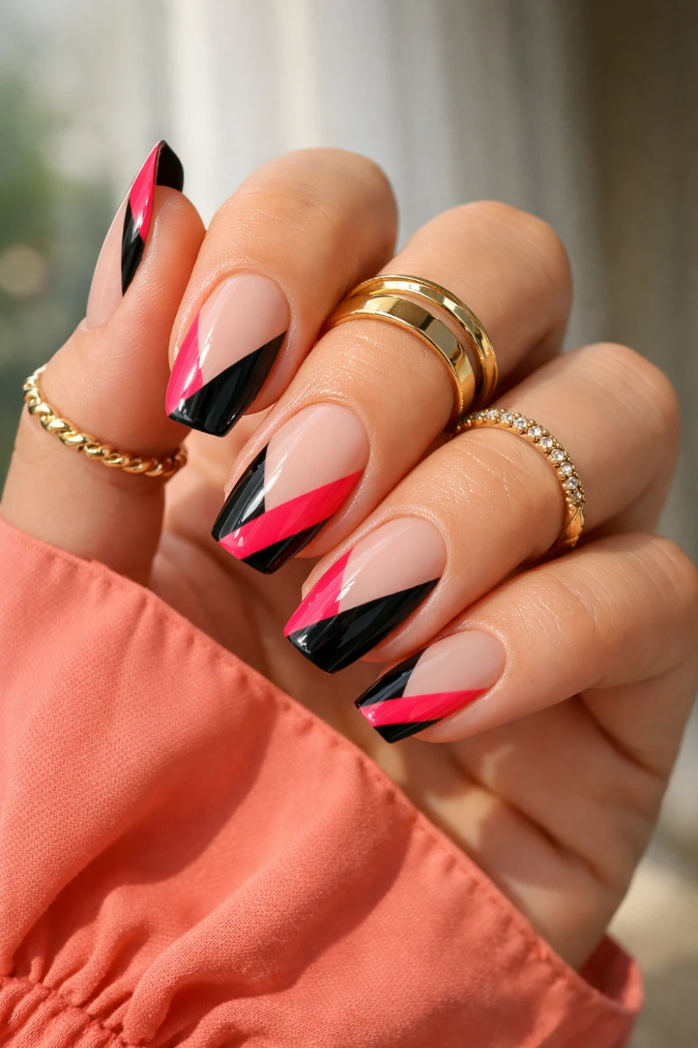Angled Nail Art