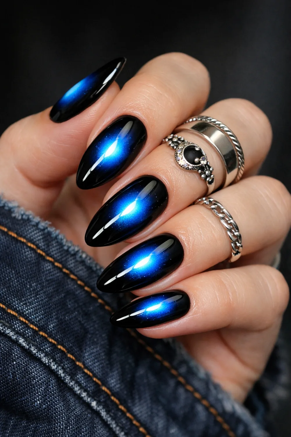 Black and Blue Auras