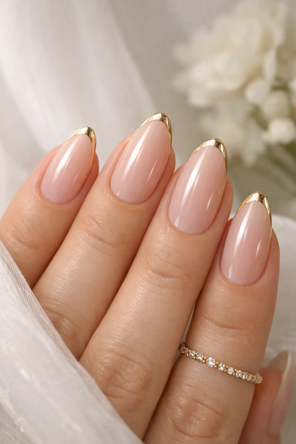 Classic Metallic French For A Classy Wedding Guest Look
