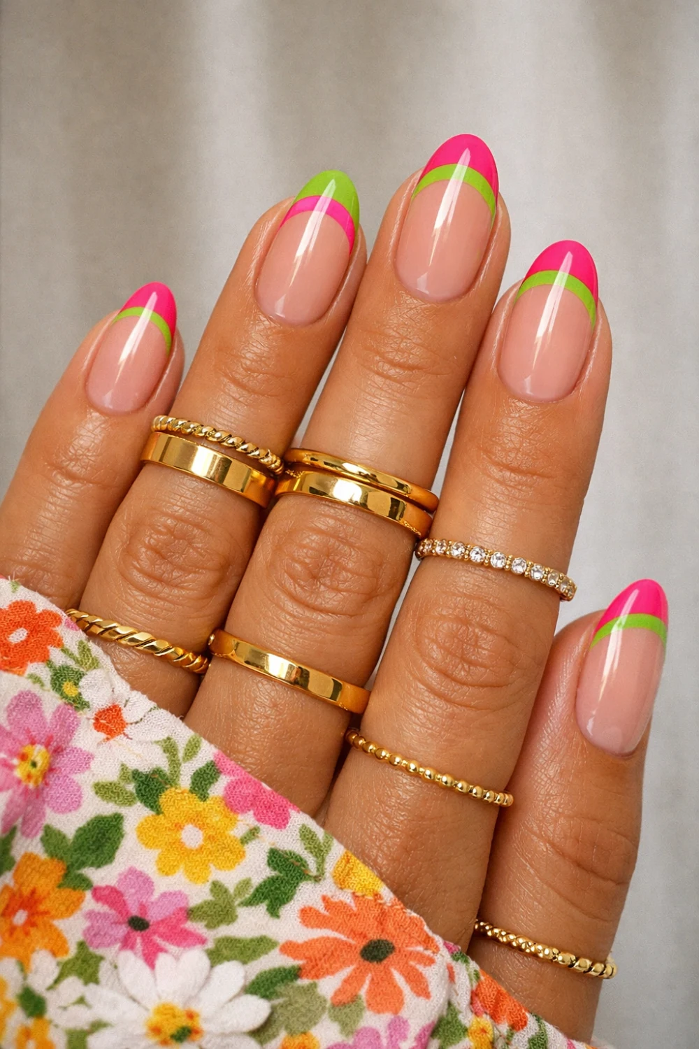 Colorful Cuticle Nails