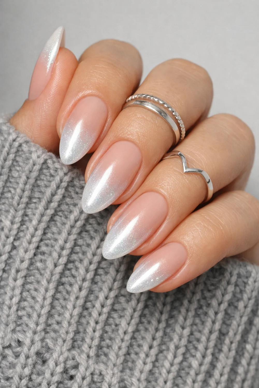 “Frosted” French Manicure