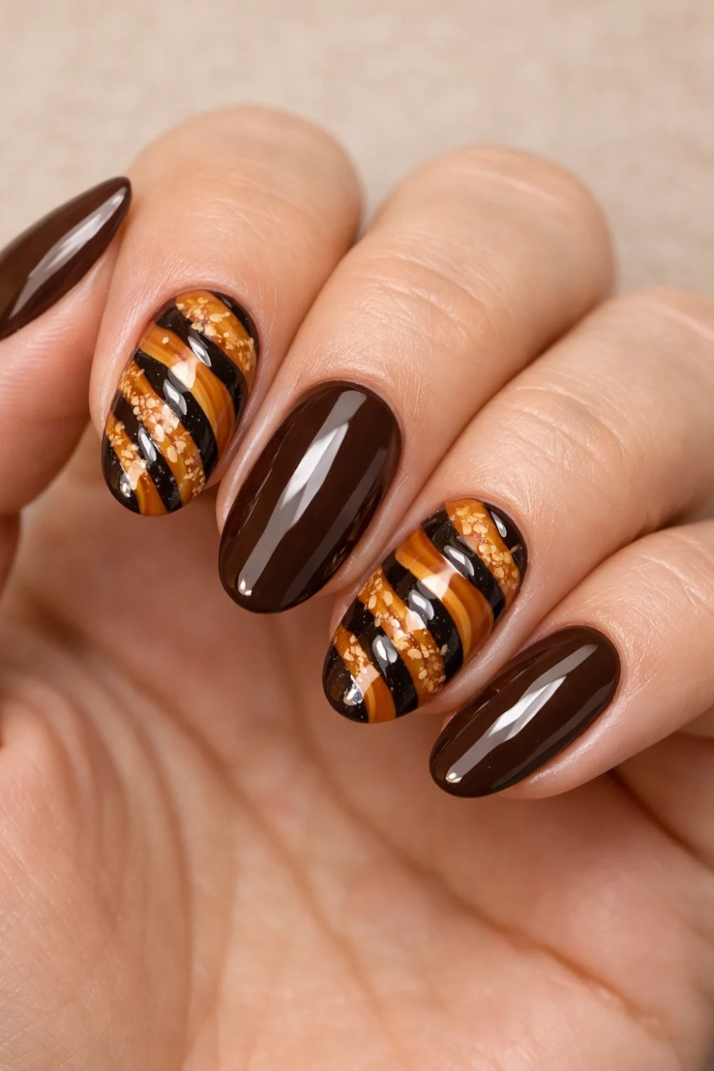 Girl Scout Cookie Nails