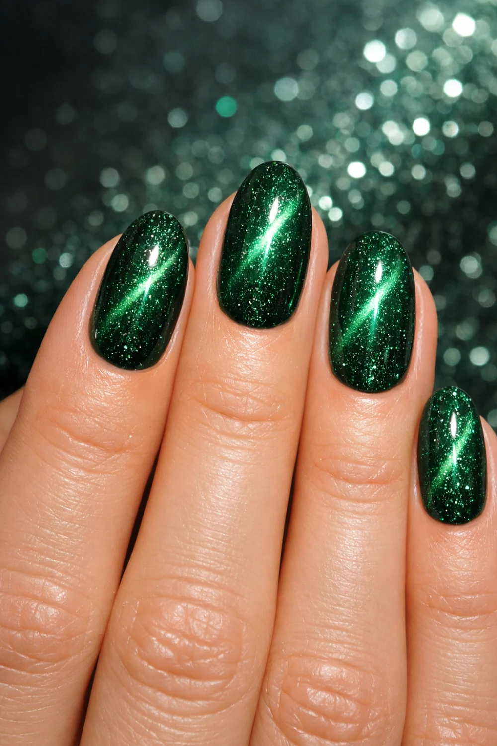 Glittery Green
