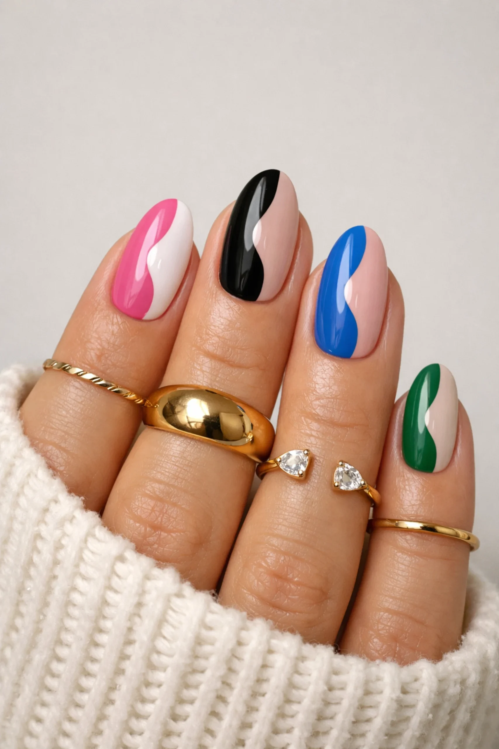 Half-and-Half Wave Nails