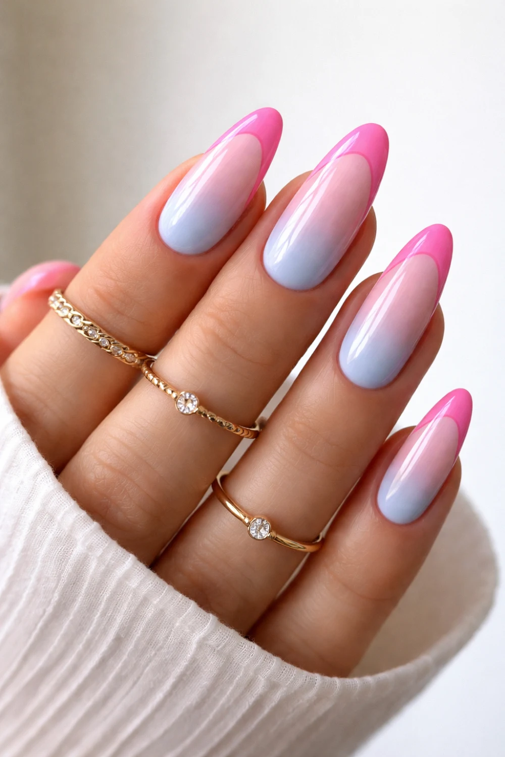 Ombré Pink and Blue