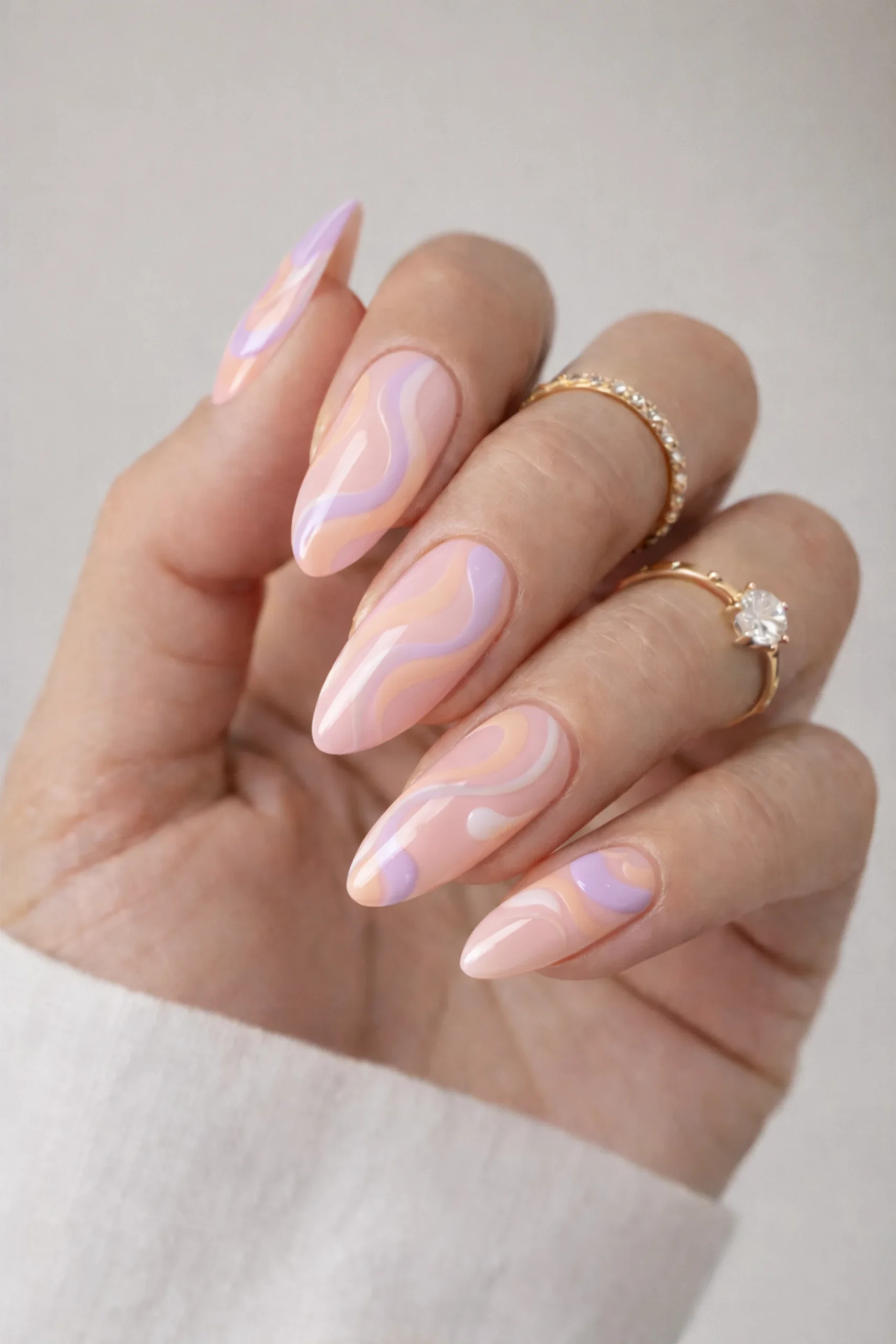 Pastel Pink Swirls