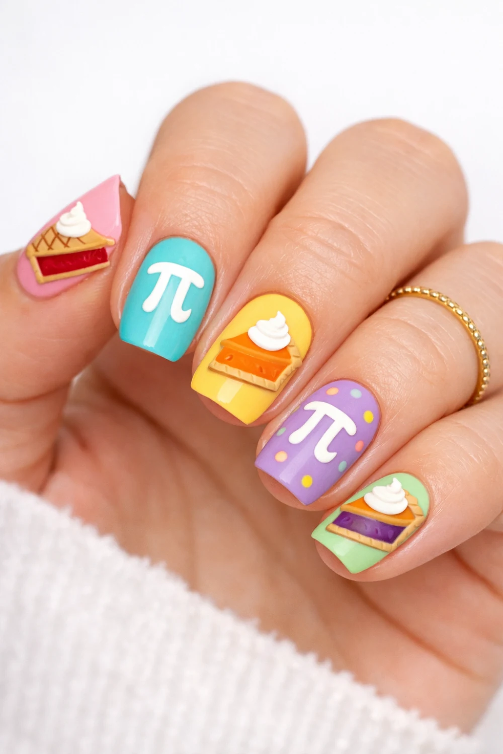 Pi Day / Pie Day Nails