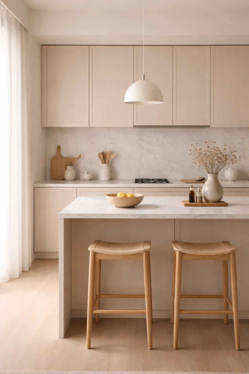 Soft Neutral Cabinet Colors